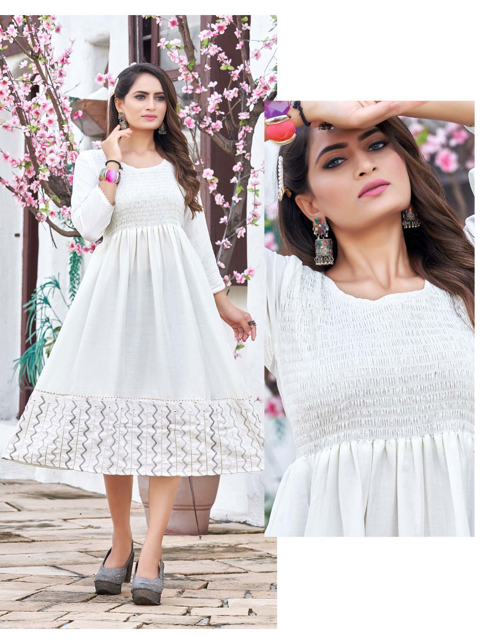 Rung Tulsi Fancy Ethnic Wear Designer Anarkali Kurtis Collection